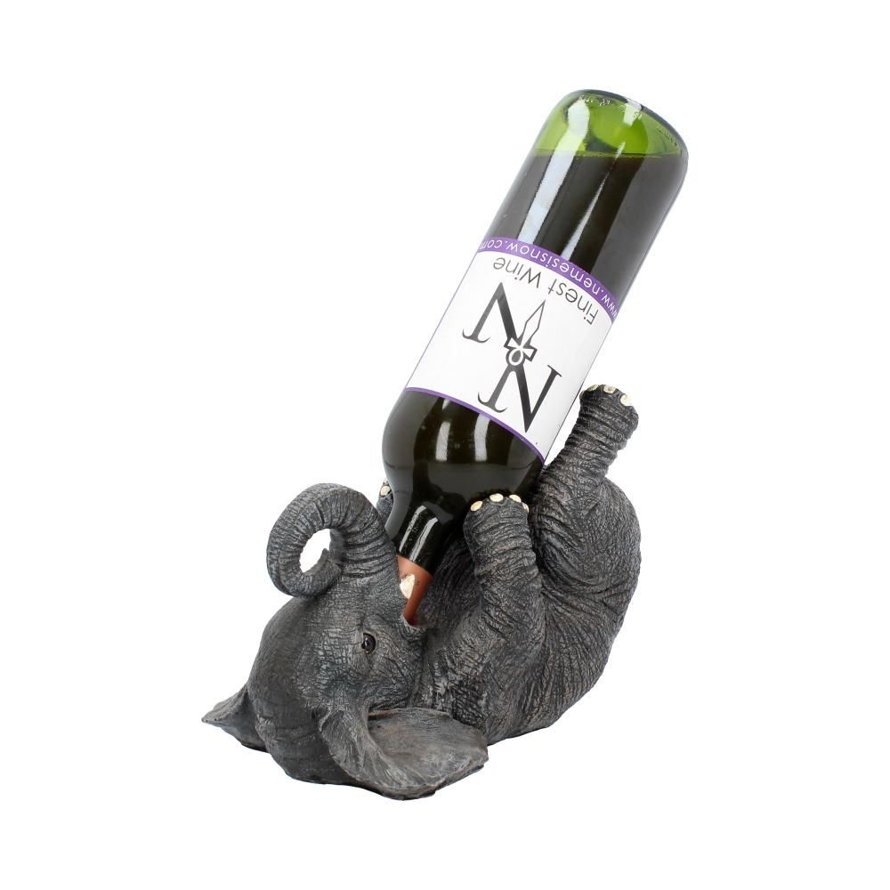 Nemesis Now - Guzzlers - Elephant 23cm (Wine) bottle holder - Grey